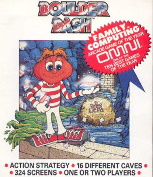 Boulder Dash box art for MSX